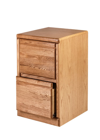 Forest Designs Bullnose Oak Two Drawer File: 22W x 30H x 18"D