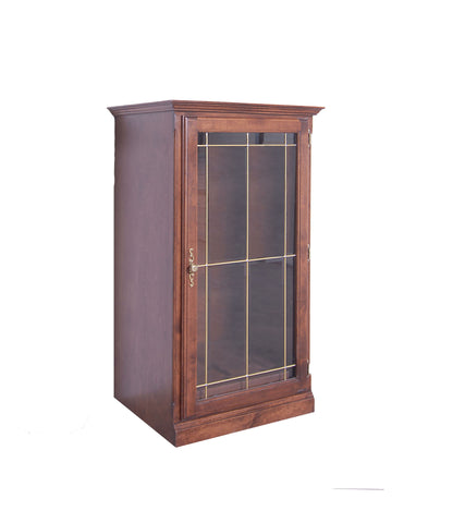 Forest Designs Traditional Audio Tower with Glass Door: 25W x 45H x 18D