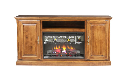 Forest Designs Traditional Alder Fireplace: 60W X 30H X 18D