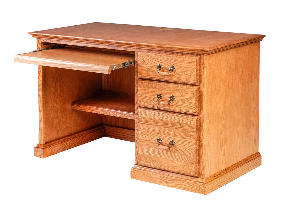 Forest Designs Traditional Oak Desk: 48W X 30H X24D with Keyboard Pullout