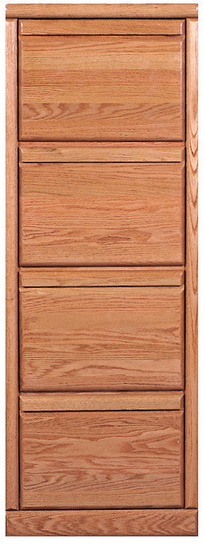 Forest Designs Bullnose Four Drawer File Cabinet: 22W x 56H x 21D