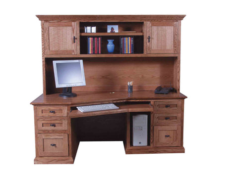 Forest Designs 74w Mission Angled Desk & Hutch