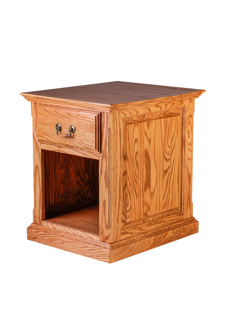 Forest Designs Traditional Oak End Table w/Raised Panel Sides: 20W x 25H x 24D