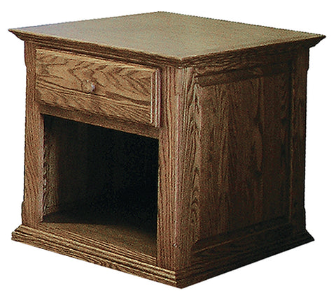 Forest Designs Traditional End Table with Raised Panel Sides: 20W x 25H x 24D