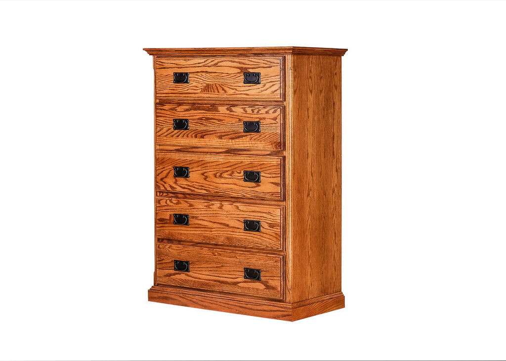 Forest Designs Traditional Five Drawer Dresser: 34W X 48H X 18D