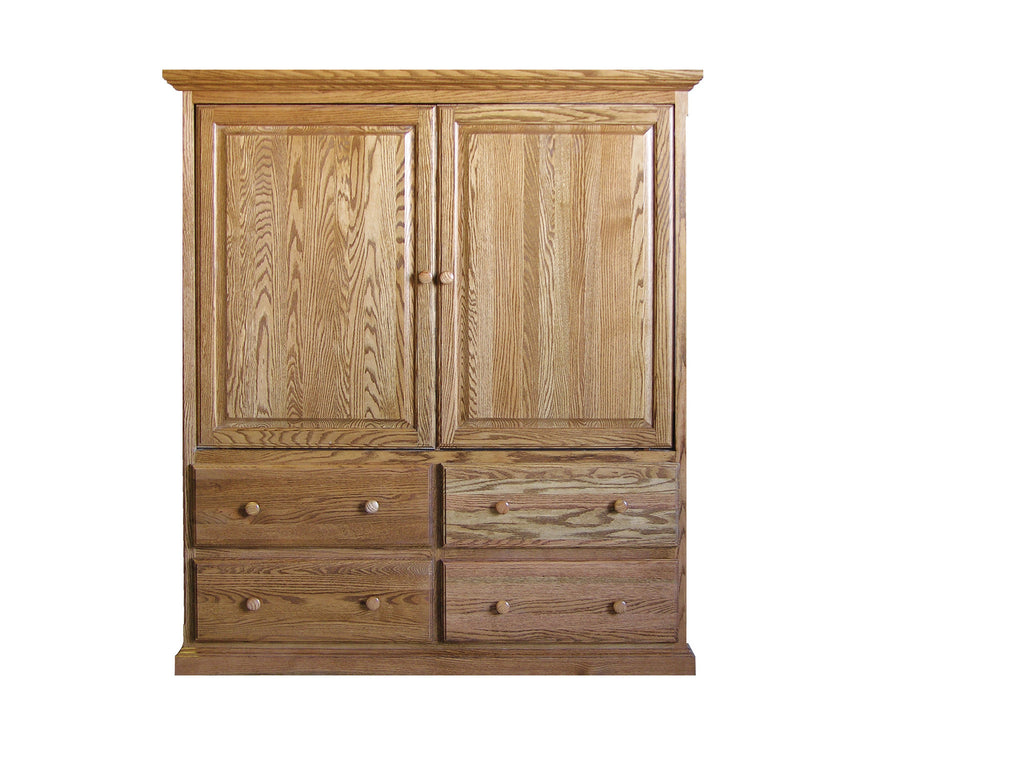 Forest Designs Traditional TV Armoire with Doors: 57W x 66H x 18D