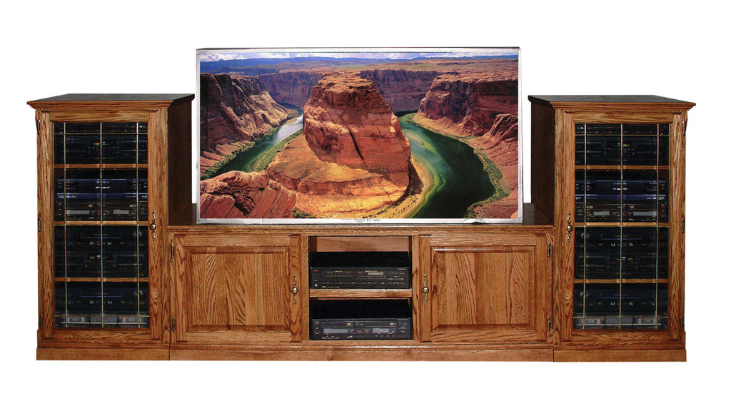 Forest Designs Traditional TV Stand & Audio Towers