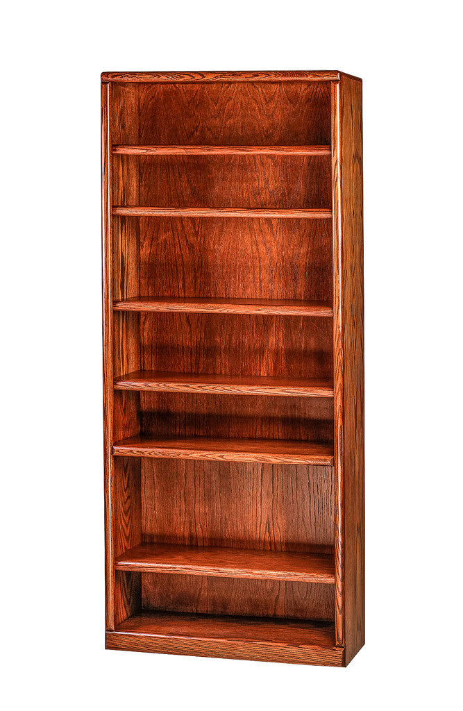 Forest Designs Bullnose Oak Bookcase: 36W x 84H x 13D