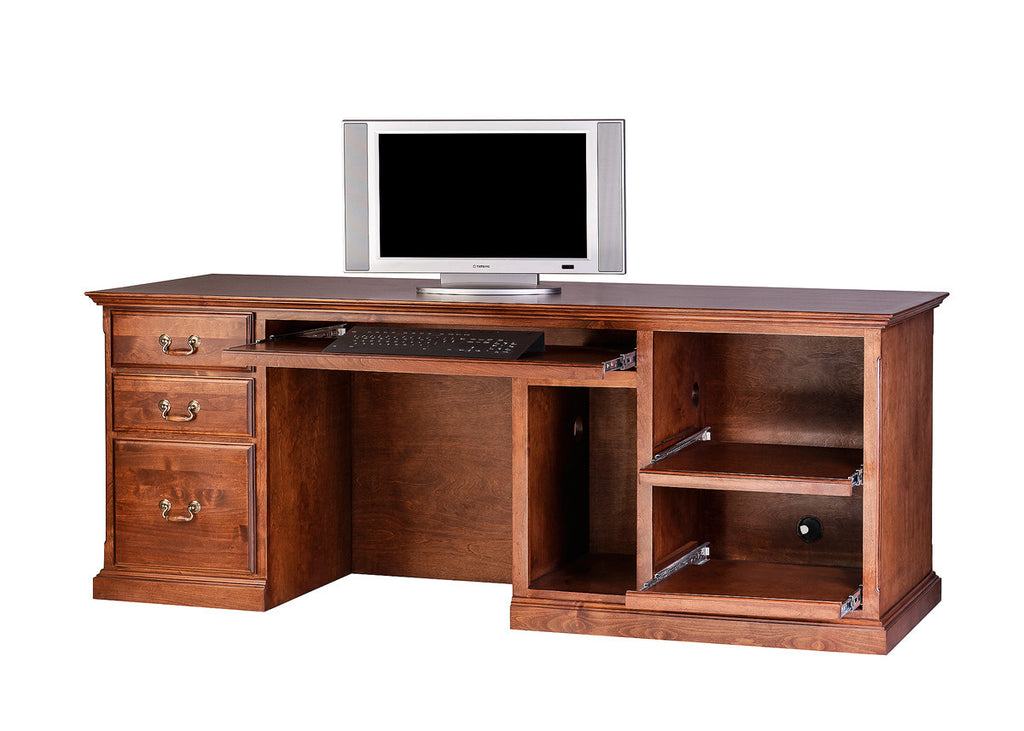 Forest Designs Traditional Alder Computer Desk: 78W x 30H x 28D