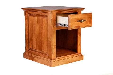 Forest Designs Traditional Alder End Table w/ Raised Panel Sides: 20W X 25H X 24D