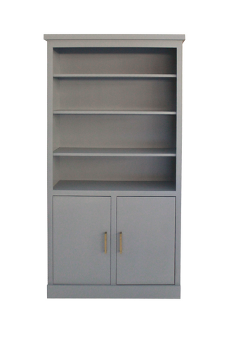 Oslo 36"W Bookcase with Lower Doors
